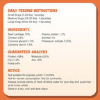 Dog Treats Chicken Wrapped Beef Cartilage w/Calcium Supplement, Long-Lasting Rawhide Free Grain Free Training Treats Snacks for Small Medium Large Dogs, 12 Counts, 10.6 oz