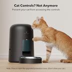 PETLIBRO Automatic Cat Feeder, Cat Food Dispenser Battery-Operated with 180-Day Battery Life, AIR Timed Pet Feeder for Cats & Dogs, 2L Auto Cats Feeder, Black