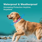 ZingZap Flea & Tick Collar 2-Pack Pink, Protects from Biting Insects, Adjustable Fits Both Dogs & Cats, Built-in Plant Based Formula, Slow-Release Lasting Protection, Waterproof