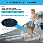 lynxking Slip Lead Dog Leash Reflective, Heavy Duty Comfortable Strong Rope for Large Medium Small Dogs No Pull Pet Training (Light Blue, 2PCS Large 1/2in x 6ft)