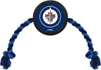 Pets First NHL Winnipeg Jets Puck Toy for Dogs & Cats. Play Hockey with Your Pet with This Licensed Dog Tough Toy Reward!