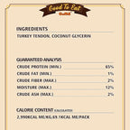 Gootoe Turkey Tendon Dog Treats, Twists (M) 5 oz, USA-Sourced Turkey Tendon, Natural Snack, Premium Puppy Chews, Hypoallergenic, Rawhide-Free, Reseal Value Bags, Size for Medium Dogs