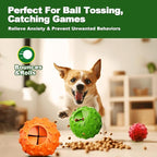 Treat Dispensing Dog Toys - Interactive Cognitive Dog Treat Toy,Puzzle Ball for Puppies & Small Dogs,Promotes Slow Eating, Reduces Stress,Perfect for Fetch,Chewing & Training