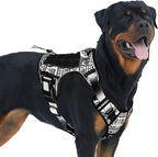AUROTH Tactical Dog Harness for Large Dogs No Pull Adjustable Pet Harness Reflective K13 Working Training Easy Control Pet Vest Military Service Dog Harnesses