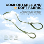 Lynxking Dog Leash Slip Lead Reflective Breathable Rope Comfortable Strong No Pull Slip On Pet Training Lead for Dogs