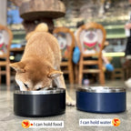 LIHONG Stainless Steel Dog Bowls for Small Medium Sized Dogs Non Slip,Insulated Dog Bowl,Pet Bowl for Food and Water,Rustproof(40oz,Blue)