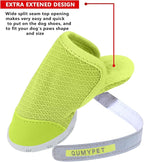 QUMY 4PCS Dog Shoes for Small Dogs, Hot Pavement Summer Puppy Dog Boots & Paw Protectors with Soft Anti-Slip Rubber Sole, Mesh Breathable Dog Booties for Hardfloors, Walking Running