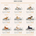 Comfort Expression Jumbo Dog Bed for Extra Large Dogs, Waterproof Orthopedic Large Breed Dog Beds, PV Washable Dogs Sofa Bed with Removable Cover & Non-Slip Bottom(Jumbo,Grey White)