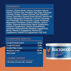 Blackwood Wet Cat Food, Chicken & Salmon with Pumpkin Recipe for All Life Stages, 3 Ounce Can (Pack of 12), Slow Cooked, Grain Free