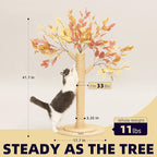 Cat Scratching Post 41.7" Tall Scratching Post for Indoor Cats Cat Scratcher Cat Tree Wrapped Sisal Rope Large Cat Scratching Post Cute Cat Scratching