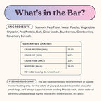 Superfood Dog Treats Salmon, Chicken or Beef Jerky Bars - Dog Treats for Snacks and Training – Made in USA - No Corn, Wheat or Soy – Poultry Free, 5oz or 16oz (Salmon (2 Lbs))