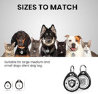 Cat Tags Personalized Small, QR Code Cat Name Tags for Kitten Collar, Scan Location Alerts, Black S