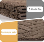 Tindbea Dog Mat for Muddy Paws,Absorbs Moisture Dirt Non-Slip Washable Mud Mat for Dogs,Soft Rubber Backing Front Inside Pet Rug for Entryway, Mud Dog Paws, Patio(20"x31.5",Latte)