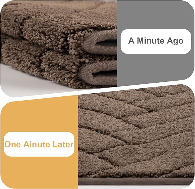 Tindbea Dog Mat for Muddy Paws,Absorbs Moisture Dirt Non-Slip Washable Mud Mat for Dogs,Soft Rubber Backing Front Inside Pet Rug for Entryway, Mud Dog Paws, Patio(20"x31.5",Latte)