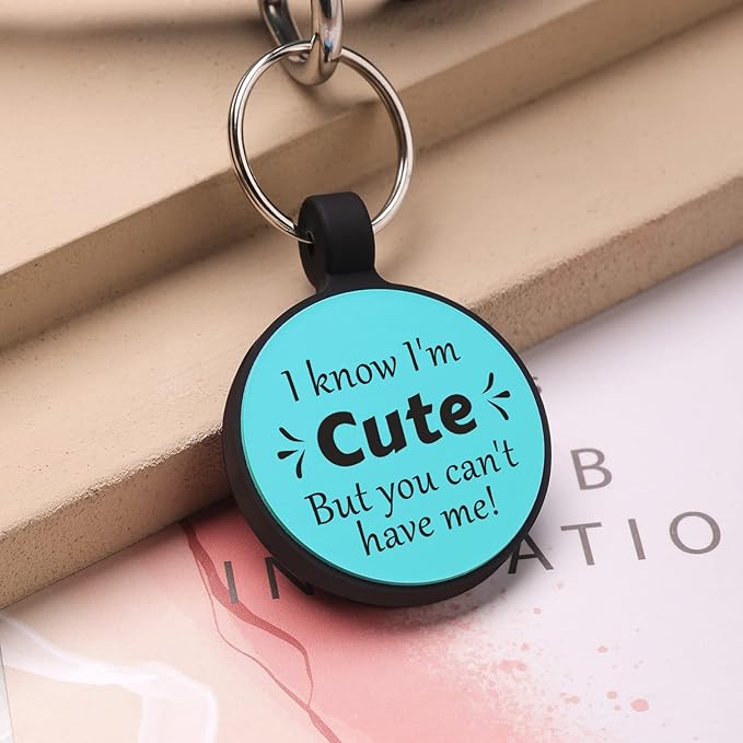 MYLUCKYTAG QR Code Silicone Dog Cat Tag - Online Pet Profile, Location Alert Email, Digital Pet ID, Quiet, Durable