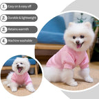 BINGPET Dog Hoodies - Fleece Lined Fall Dog Puppy Sweatshirt Soft Warm Sweater Winter Hooded Clothes for Small Medium Large Dogs & Cats