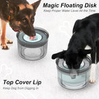 1Gallon No Spill Dog Water Bowl-3.8L Large Capacity, BPA-Free, Anti-Splash & Anti-Digging Design with Non-Slip Base for Messy Drinkers
