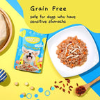 MOOCHIE Soft Puppy Wet Dog Food - Healthy Growth - Real Chicken, Beef, Vegetables & Rice - No Artificial Flavors or Preservative - 12 x 3 oz Pouch