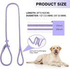 Lynxking Dog Leash Slip Lead Reflective Breathable Rope Comfortable Strong No Pull Slip On Pet Training Lead for Dogs