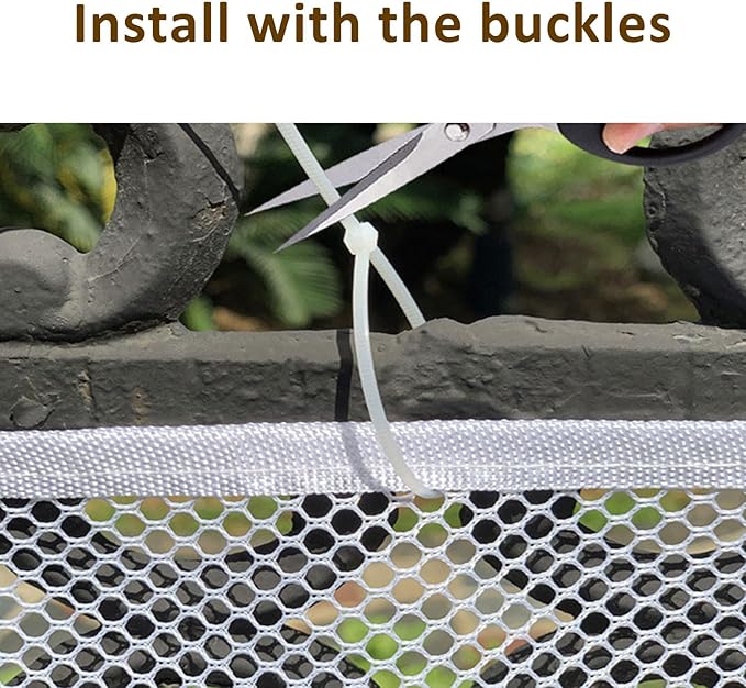 PetSafe Balcony Netting - Stairway Net for Pets & Kids, Clear (10ft*2.6ft Thick)