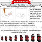 QUMY Dog Shoes for Large Dogs, Medium Dog Boots & Paw Protectors for Winter Snowy Day, Summer Hot Pavement, Water-Resistant in Rainy Weather, Outdoor Walking, Indoor Hardfloors Skid-Resistant Sole