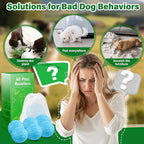 Dog Repellent for Yard, 36 Pcs Natural Peppermint Oil Dog Cat Deterrent Ball Outdoor Indoor Preventing Dogs from Peeing Scratch and Chew, Keep Dogs Out of Lawn Garden, Blue