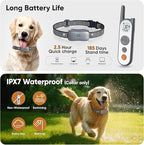 3500 Ft Wireless Dog Fence with 6100Ft Training Remote Collar, 185 Day Battery Rechargeable Electric Fence System, IPX7 Water Resistant, Use for Dogs*Grey