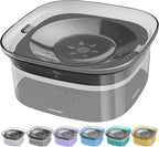 UPSKY 70oz Dog Water Bowl 2L No Spill Dog Bowl Large Capacity Spill Proof Slow Water Feeder, No Splash Dog Bowl Pet Water Dispenser Vehicle Carried Travel Slow Drinking Bowl for Messy Drinkers, Cats