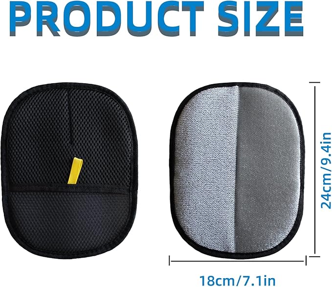 2PCS Pet Hair Removal Gloves, Reusable Double Sided Electrostatic Pet Hair Remover Gloves, Washable Dog & Cat Grooming Gloves for Furniture, Bed, Sheets, Couch, Clothes, Carpet and Car Seat