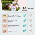 Natural Dog Company Omega Chews for Dogs Skin & Coat Support with Salmon Oil & Omega-3 Fatty Acids, Helps Itchy Skin, Dryness, Shedding, Supports Joints, Heart,Immune System & Overall Health (180 cnt)