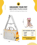 Small Dog Sling Carrier, Front Facing Dog Carrier Sling, Hands Free Pet Carriers Bag with Padded Adjustable Strap and Poop Dispenser Machine Washable for Small Dogs Cats Travel Outdoor-Grey