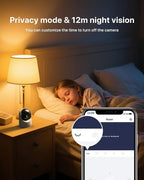 Tenda 2K Indoor Security Camera, WiFi6 Pet Camera for Home Security, 360°, 2-Way Audio, Motion Detection for Baby and Pet Monitor, Night Vision, Cloud & SD Card Storage, One-Touch Call (CP3-V3.0)