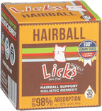 Cat Hairball Support - Cat Grooming Supplies Remedy - Beeswax & Cod Liver Oil Hairball Control - Skin Supplement - Gel Packets - 30 Use