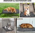 ARGOPET Cat Bed (30x19in) Self Warming, Polyester, Checkered Grey, 16oz, Machine Washable, Anti-Slip, Pet Bed Mat for Indoor & Outdoor Pets