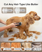 Pet Clippers for Dog Hair Grooming Low Noise, Rechargeable Cordless Cat Shaver with Ceramic Blade,Portable Pet Hair Trimmer for Matted & Long Hair
