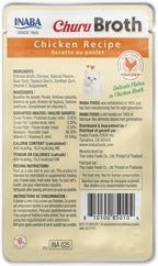 INABA Churu Broth for Cats, Side Dish Pouch, 1.4 Ounces per Pouch, 12 Pouches, Chicken Recipe