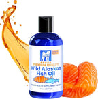 Wild Alaskan Salmon & Pollock Oil for Dogs – Itchy Skin, Shedding, Allergy & Joint Relief – NASC Certified Omega 3s – 8oz Liquid Food Topper – Club Hachiko