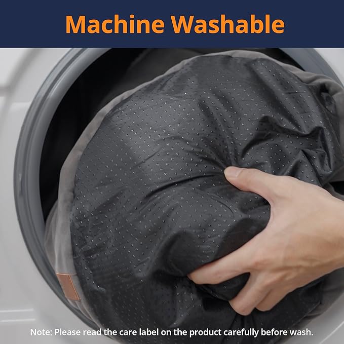 Heated Cat Bed with Auto Shut Off Timer, 17.7" x 13.7" Adjustable Temperature Indoor Pet Heating Cushion Bed for Kittens, Cats, Puppies and Small Dogs, Gray