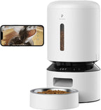 PETLIBRO Automatic Cat Feeder with Camera, 1080P HD Video with Night Vision, 5G WiFi Pet Feeder with 2-Way Audio, Low Food & Blockage Sensor, Motion & Sound Alerts for Cat & Dog Single Tray