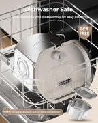 Cat Water Fountain Stainless Steel: 108oz/3.2L Cat Fountain for Drinking- Pet Water Fountain Inside - Automatic Dog Watering Dispenser Bowl - Pet Feeding & Watering Supplies - Water Level Window