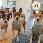 KYEESE 2Pack Waffle Dog Shirts for Small Dogs Stretchy T-Shirts Lightweight Tank Top Sleeveless Striped Shirt Vest Breathable Cat Shirt, X-Large, Orange+Striped