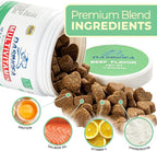 10-in-1 Dog Multivitamin Supplement, Calming Chews with Chondroitin & Probiotics, Mega Pack 10.6oz/300g (120 Chews), Supports Joint Health & Calming, Beef Flavor