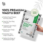 First Light Farms Freeze-Dried Dog Food Topper for Picky Eaters | High Protein Treat | Grain-Free Formula for All Breeds & Life Stages | Premium Wagyu Beef & Certified Humane | 6oz Bag