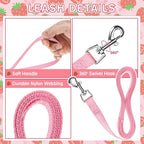 PUPTECK Soft Mesh Cat Vest Harness and Leash Set Puppy Padded Pet Harnesses Escape Proof for Cats Small Dogs Rabbits Bunny