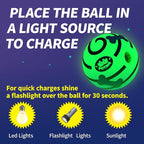 Giggle Ball for Dogs 2 Pack, Glowing Interactive Dog Toys Balls, Rolling Squeaky Toy for Large Medium Small Dogs, Fun Giggle Sounds Attract Attention When Rolled or Shaken - 3.94 inch