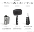 Tweezerman Dog and Cat Slicker Brush for Large Pets, Grooming Brush with Coated Bristles to Prevent Scratching and Ergonomic Handle