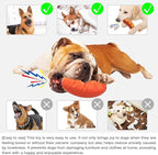 Dog Toys Chewers,Dog Chew Toy for Aggressive Chewers Sausages,Squeaky Dog Toy Interactive (Red Hotdog)