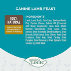 Nature's Logic Grain-Free Canned Dog Food - 95% Animal Proteins - 100% Natural Wet Dog Food Cans - No Common Allergens - All Life Stages - Ideal for Sensitive Dogs - Lamb (13.2 oz, 12 pack)