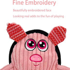 Squeaky Dog Toys 3 Pack, Soft and Tough Dog Plushes, No Stuffed Toy Sets, Durable Pet Chew Toys for Small, Medium and Large Dogs Interact and Reduce Boredom