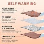 SCENEREAL Self Warming Cat Bed, Heated Cat Bed Mat for Cats Small Dogs, 2 in 1 Soft Plush, Washable Pet Pad for Indoor Outdoor Kitten Puppy, Brown 28" x 24"